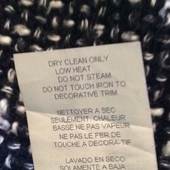 Karen Kane Great Black & Ivory Woven Jacket sz 8 - Picture 11 of 16